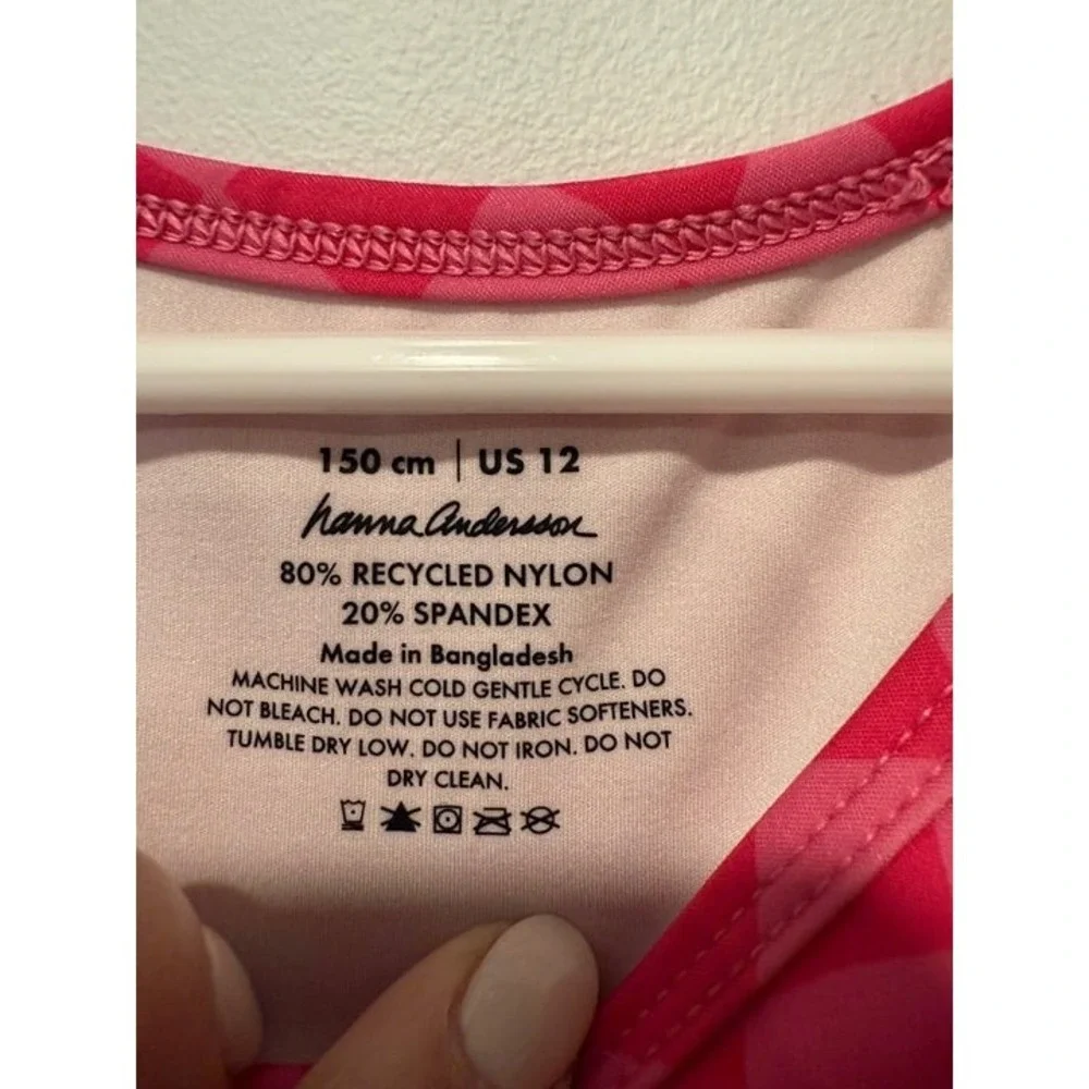 Hanna Andersson Girls Printed Active Tank Top EUC 12 130cm